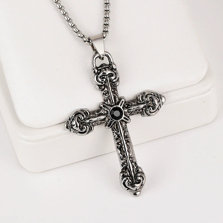 Women's & Men's Simplicity Long Gothic Vintage Stainless Steel Pendants