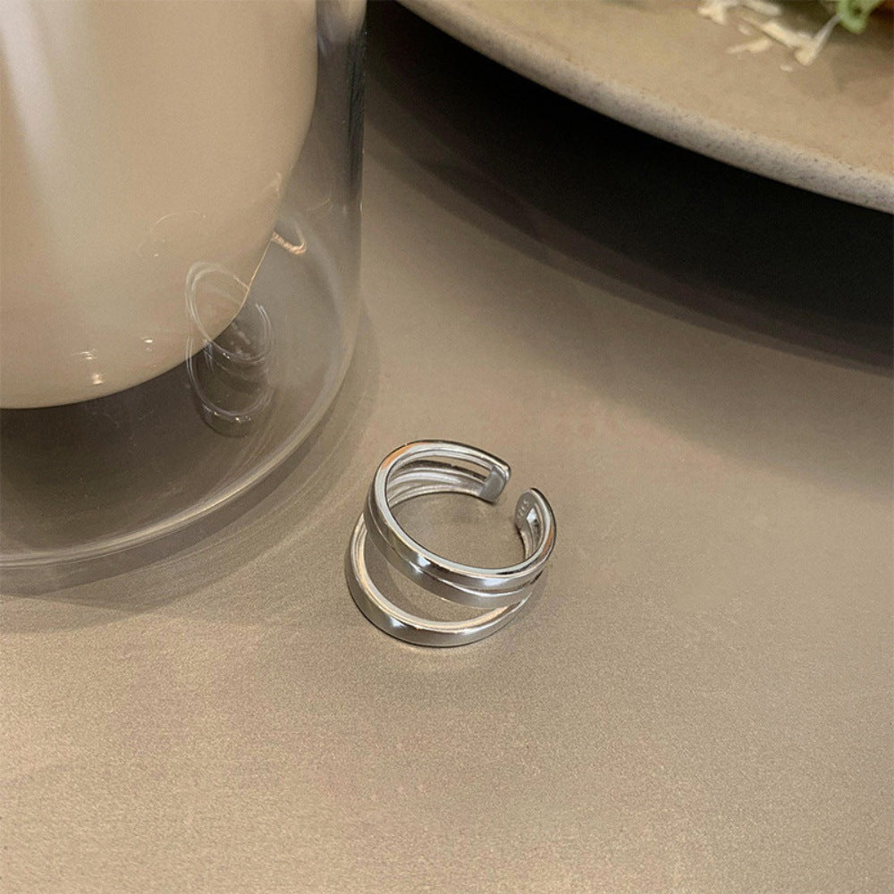 Women's Light Luxury High-grade Temperamental Minority Design Opening Ring