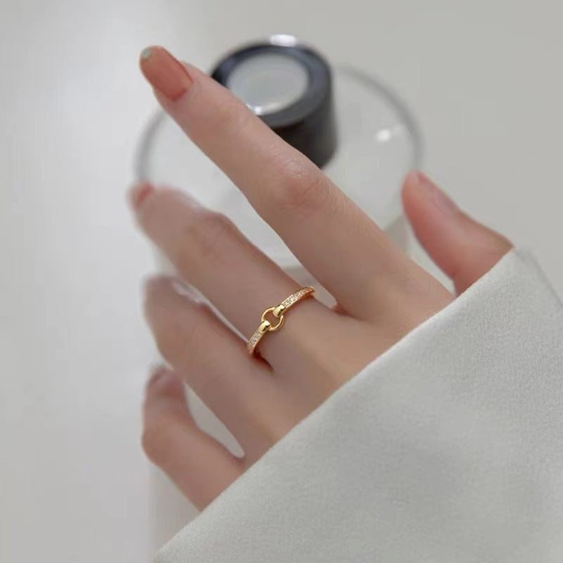 Women's Index Finger Affordable Luxury Fashion Little Niche Design Couple Open Ring