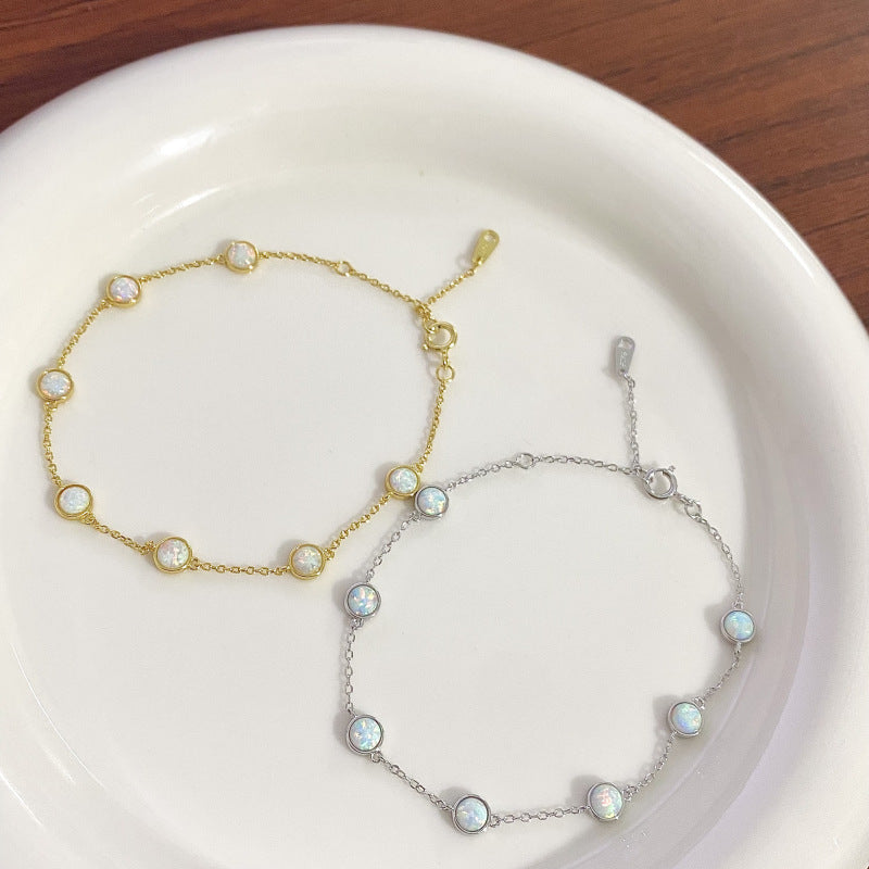 Gold Plated Opal For Retro Affordable Bracelets