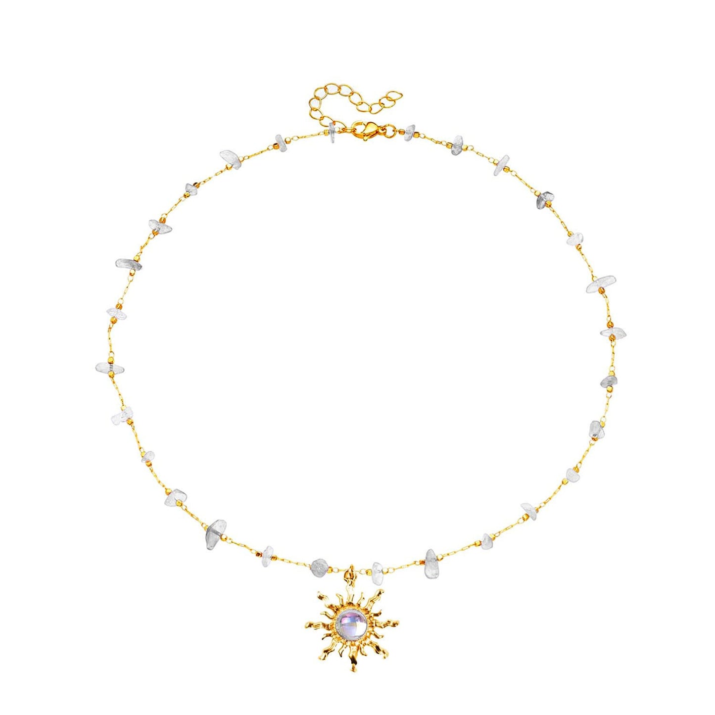 Women's Chain Gem Sunflower Creative Light Luxury Necklace