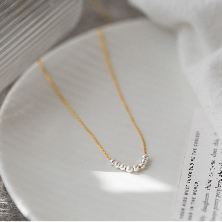 Pearl Female Light Luxury Minority Design Gentle Fairy Clavicle Necklace