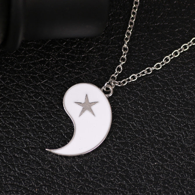Simple Brothers Girlfriends Pair Of Stationery Necklaces