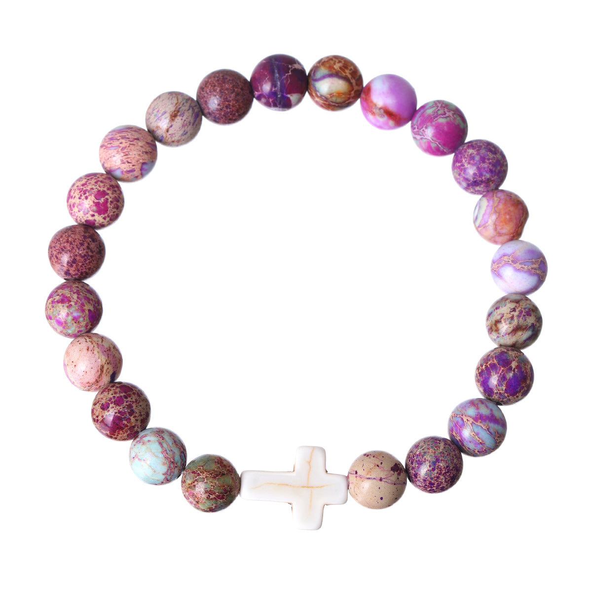 Women's & Men's Emperor Pine Mixed Color Cross Beaded Bracelets