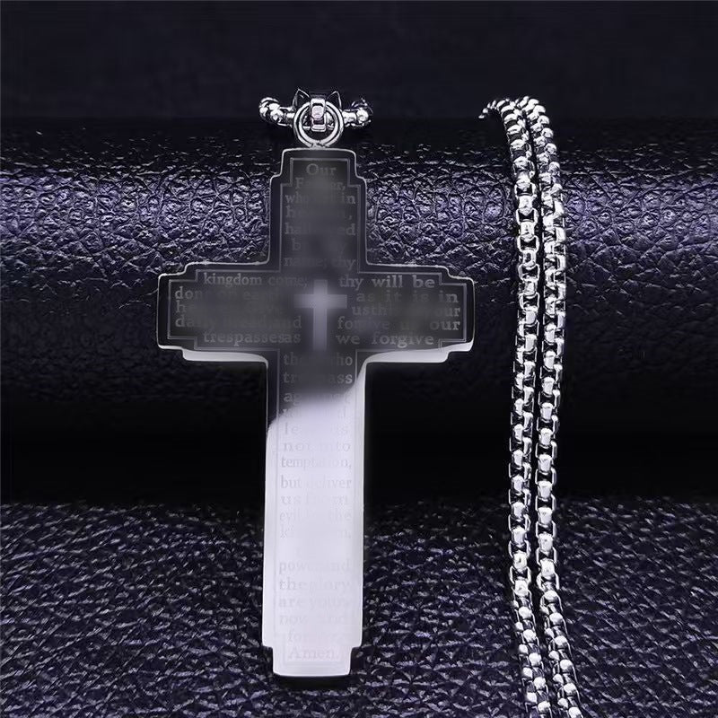 Women's & Men's Cross Titanium Steel For Retro Hip Pendants
