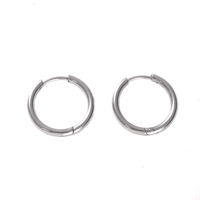Women's & Men's Titanium Steel Ear Clip Fashion Simple Bones Personality Everyday Joker Earrings