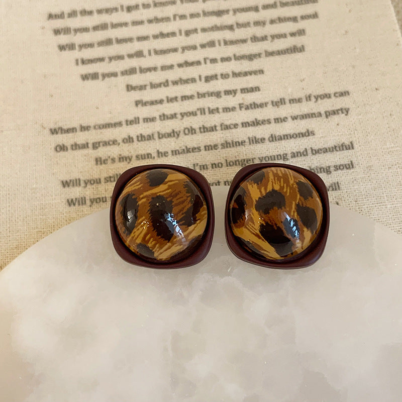 Women's Print Resin For Retro Affordable Luxury Fashionable Earrings