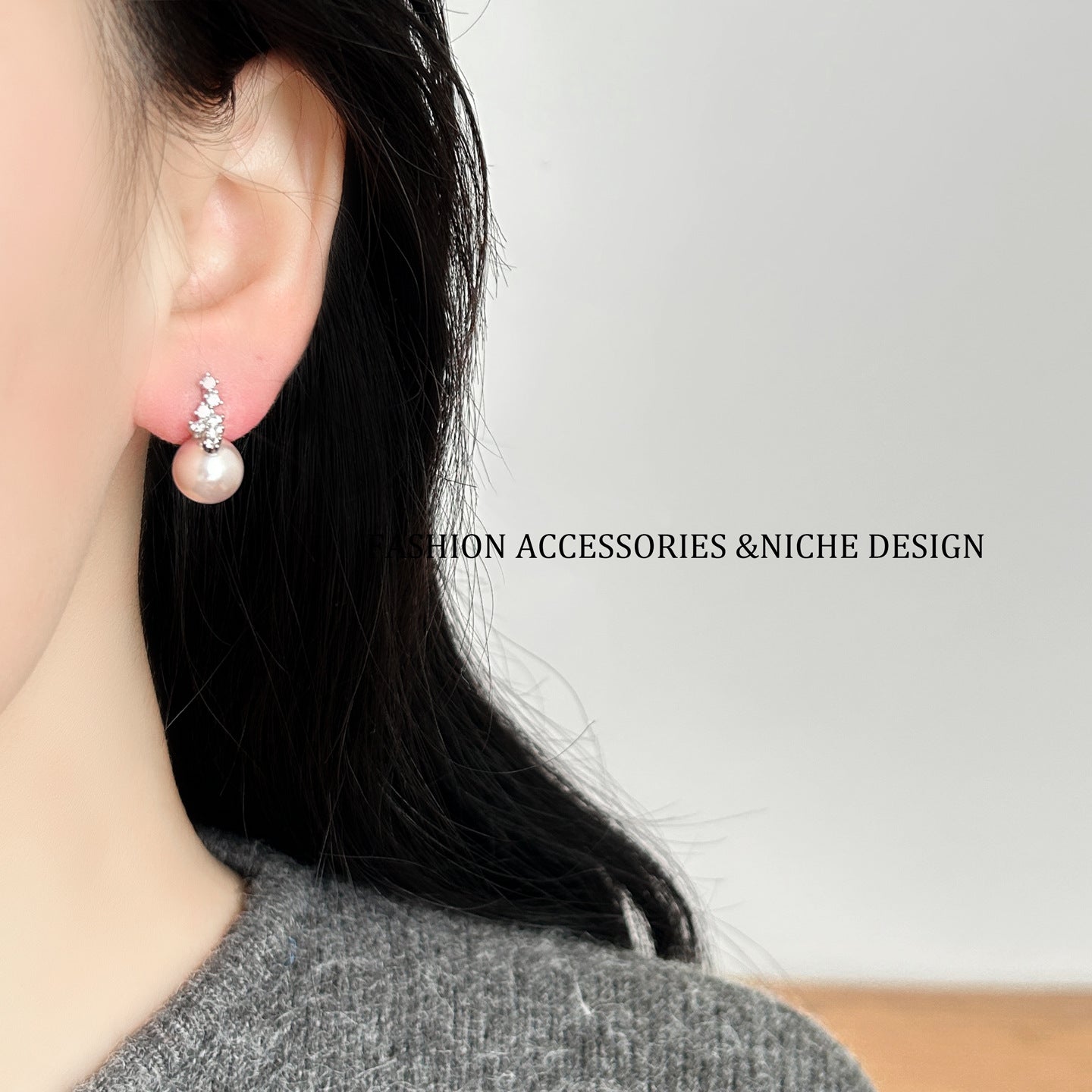 Purple Pearl Fashionable Exquisite Unique Light Luxury Minority Rings