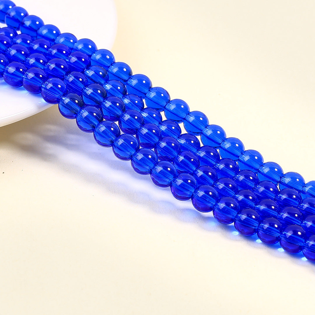 Fashion Glass Bead Transparent Color Imitation Jewelry Accessories