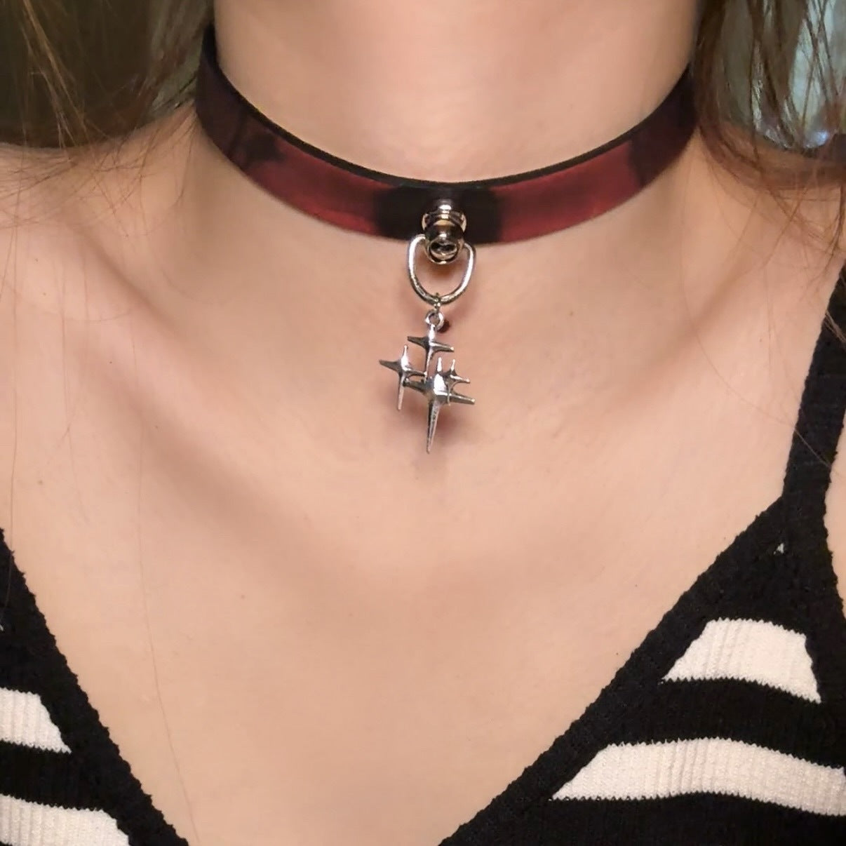 Paw Hot Soft Leather Trendy Cool High-grade Collar