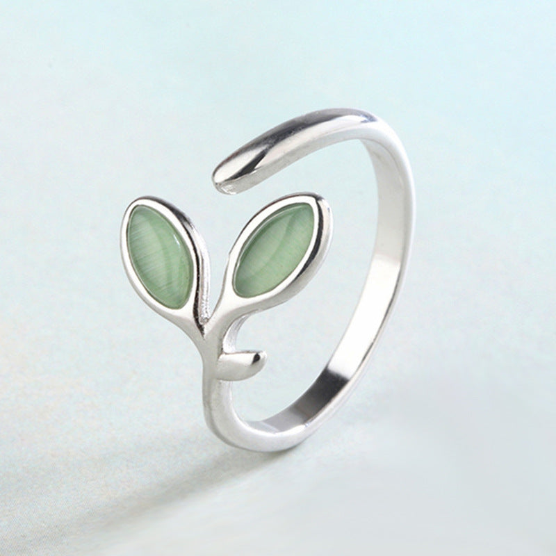 Women's Opening Fresh Temperament Branch Buds Index Ring