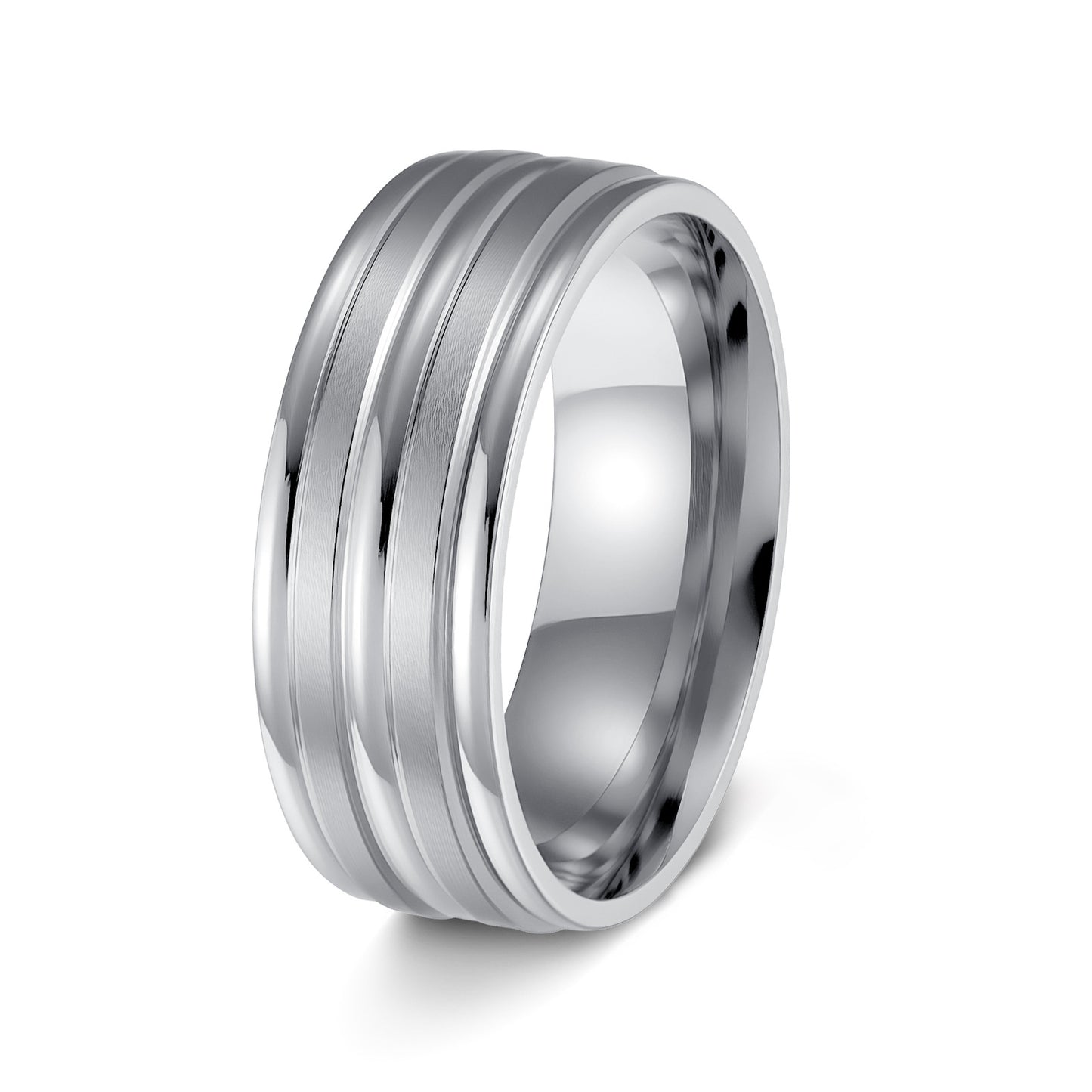 Comfortable Men's Steel Frosted Simple Fashion Rings