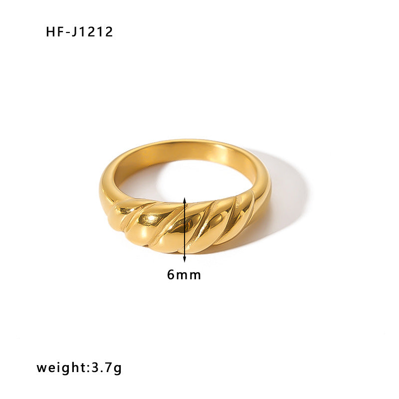 Women's Style Stainless Steel Vacuum Vapor Plating Rings