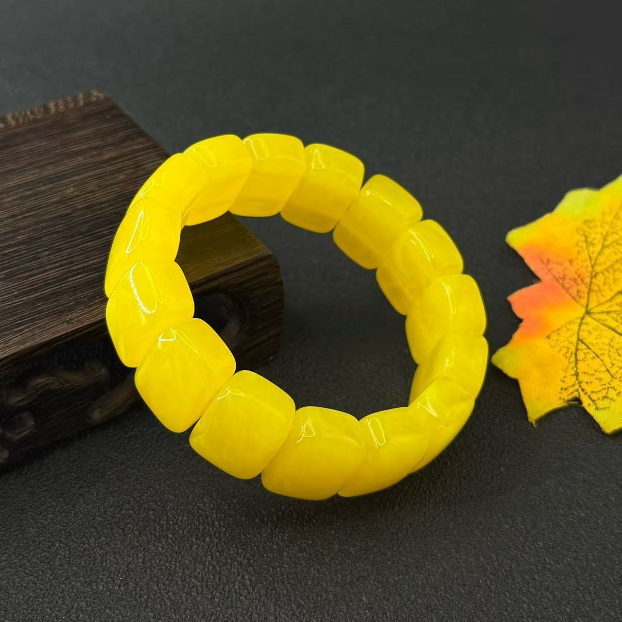 White Pattern Manual Fluorescent Floating Salt Bracelets
