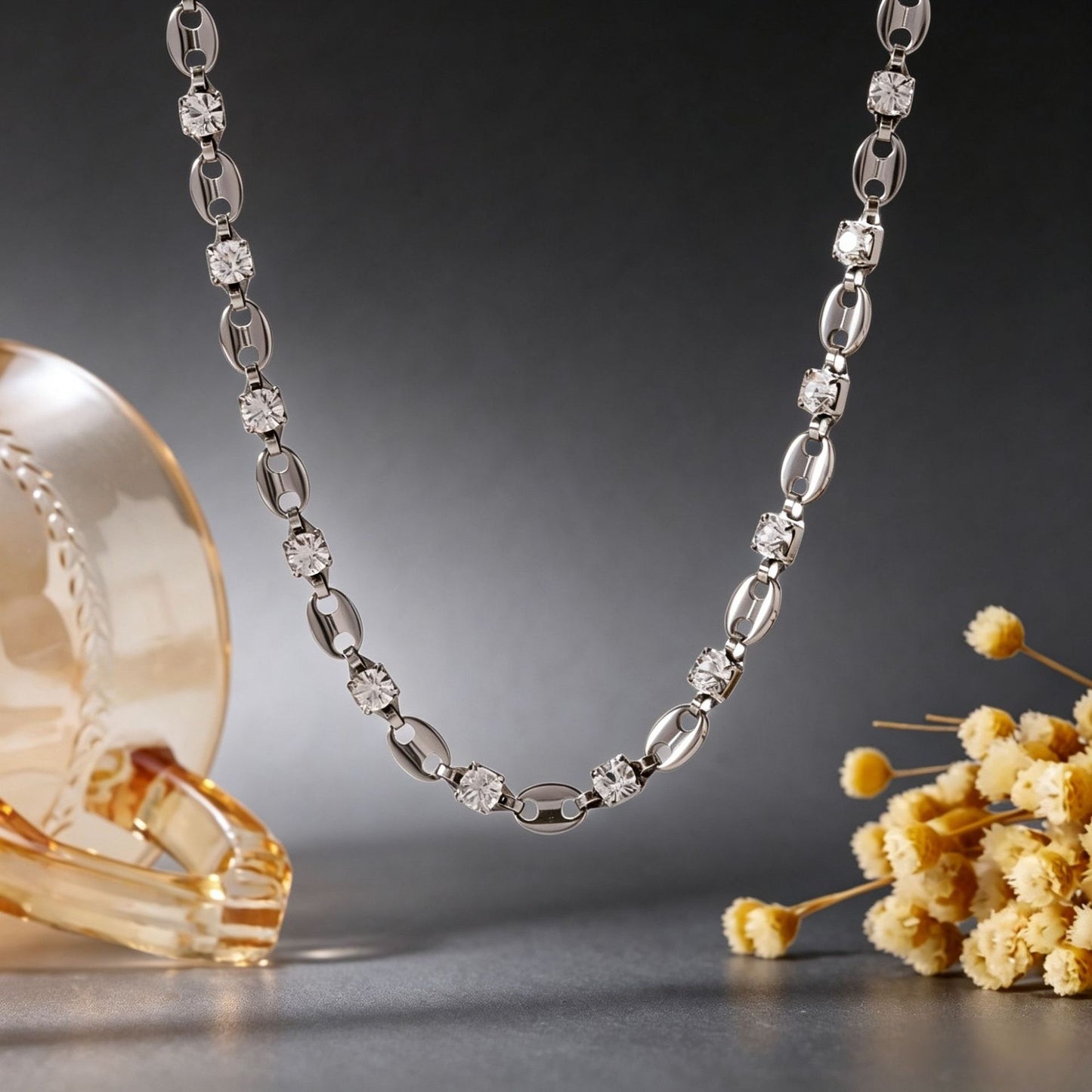 Pig Nose Diamond Ear Trendy High Quality Jewelry Set