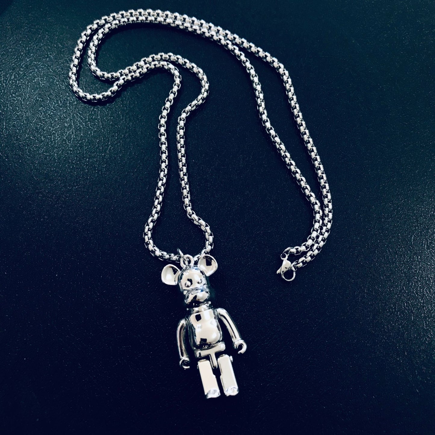 Men's Square Pearl Hip Hop Sweater Chain Niche Pendants