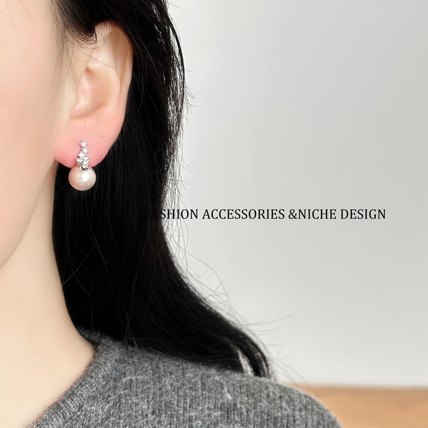 Purple Pearl Fashionable Exquisite Unique Light Luxury Minority Rings