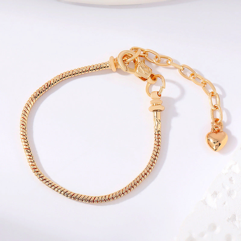 Women's High-grade Heart Light Luxury Metal Fashion Bracelet