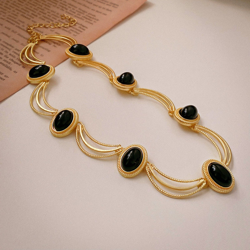 Women's Minority Oval Geometric Sier Fashionable Simple Court Rings