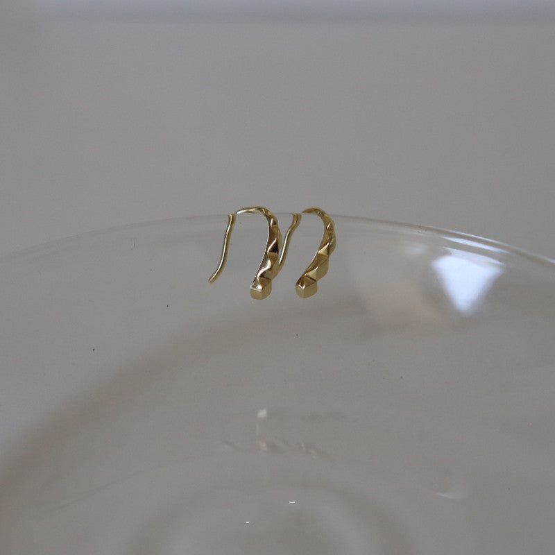 Flash Minimalism Whole Body Sterling Sier Versatile Simple Bean Sprouts Ear Hook