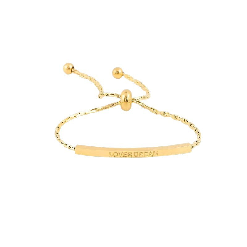 Bar Pull Adjustable Chain Elbow Design Fashion Bracelet