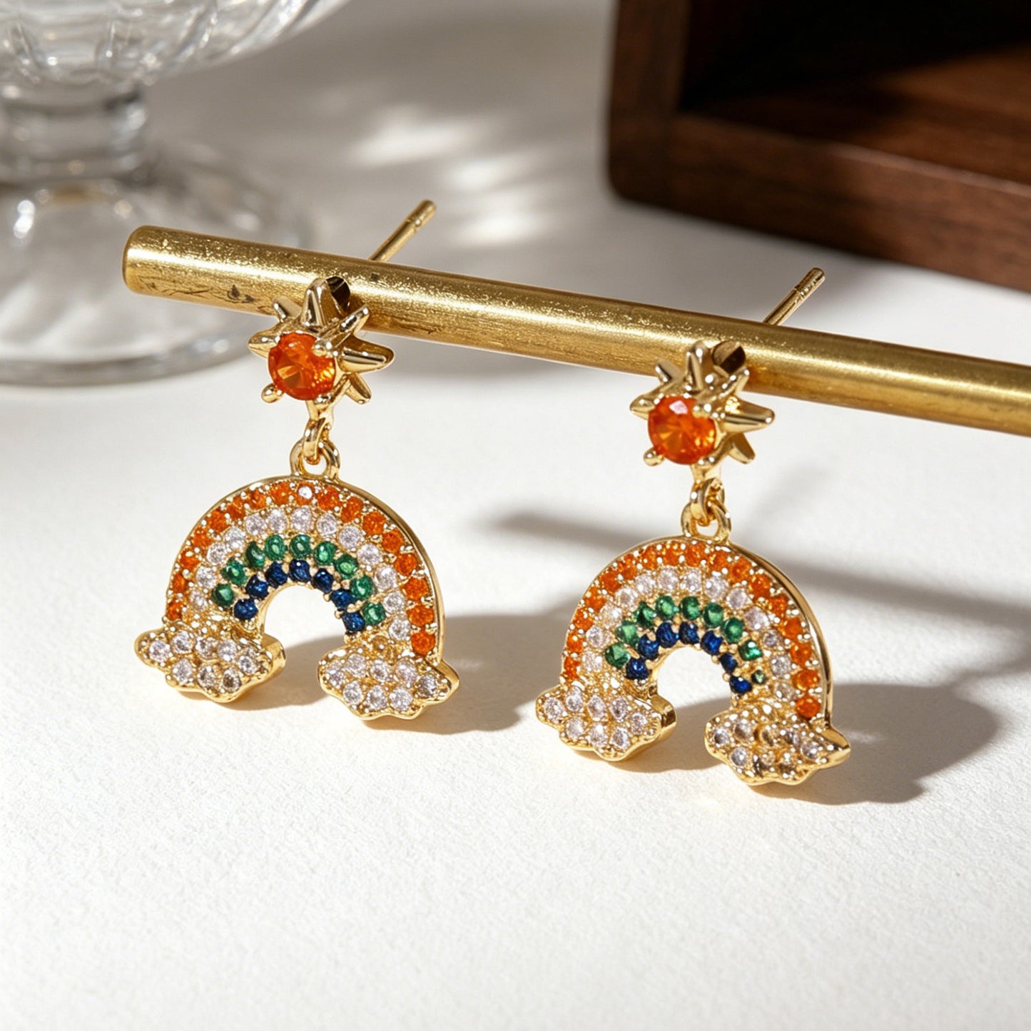 Simple Temperament Cute Cloud Raindrop Female Personality Color Rings