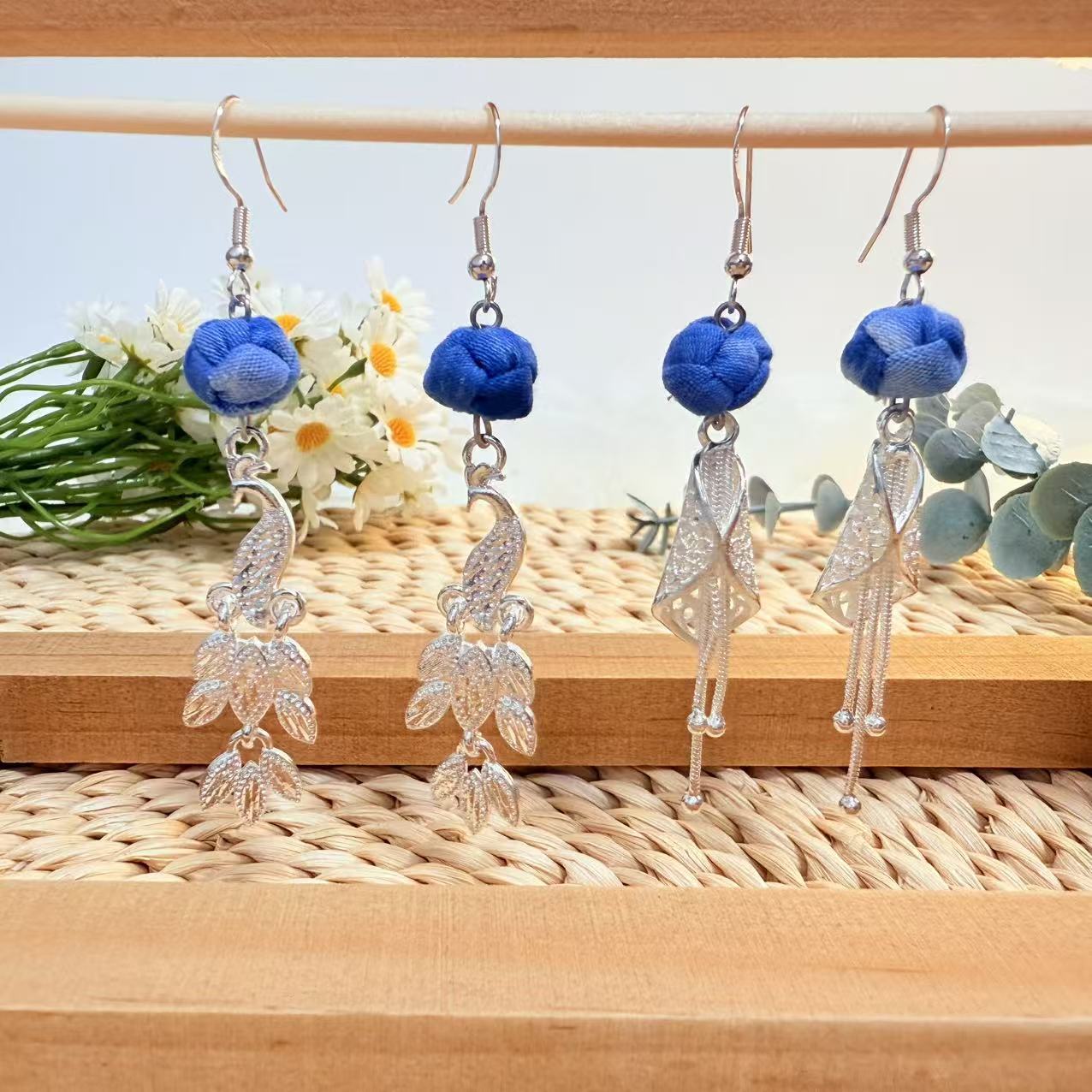 Yunnan Dali Minority Ethnic Style Tassel Southwest Scenic Earrings