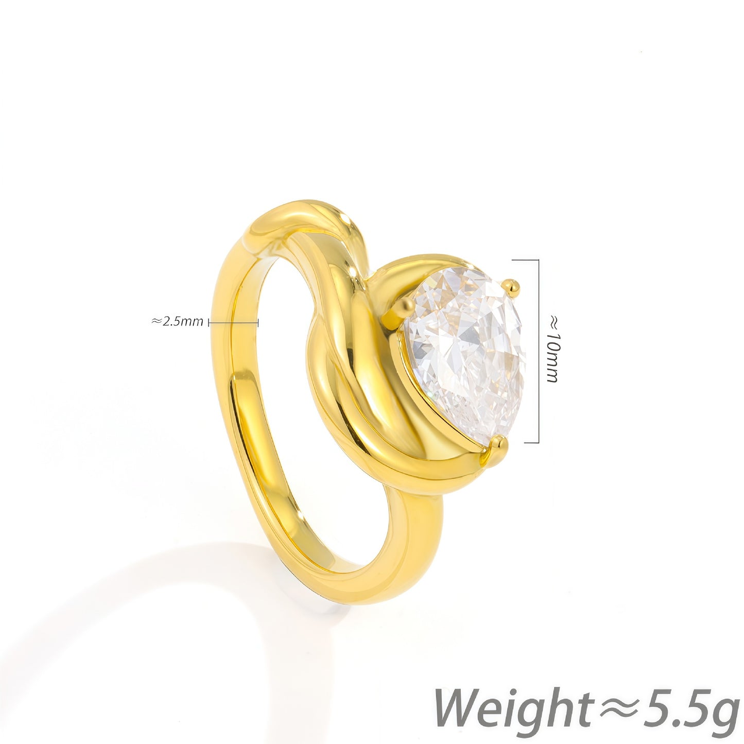 Titanium Steel Female Light Luxury High-grade Sense Does Not Fade Ring