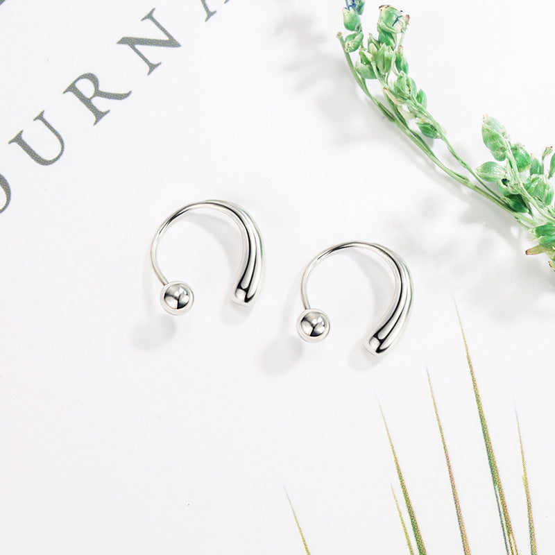 Women's Cold Water Drop Screw Small Refined Simple Ear Hook