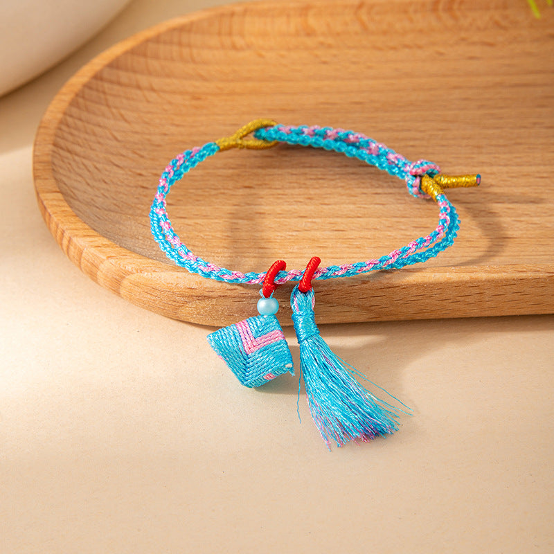 Dragon Boat Festival Colorful Rope Carrying Strap Hand-woven Small Ethnic Bracelet