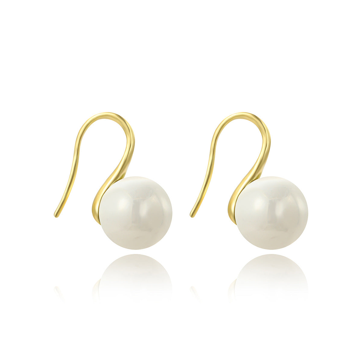 High-grade Geometric Creative Pearl Classy High Heels Simple Ear Hook