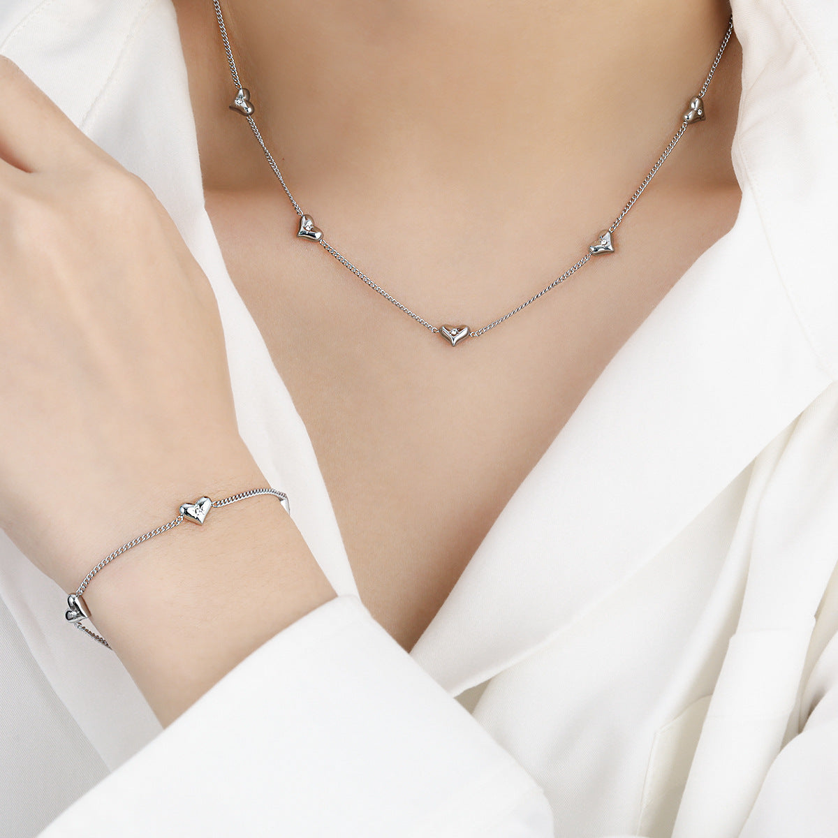 Women's Korean Style Niche Eight Awn Star Love Jewelry Set