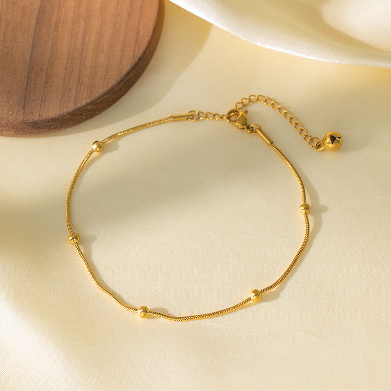Women's Steel High-grade Gold Does Not Fade Anklets