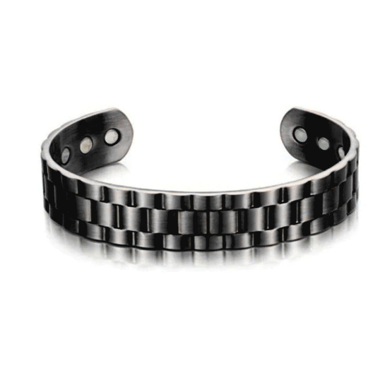 Fashion Trend Opening Adjustable Magnetic Grid Bracelets