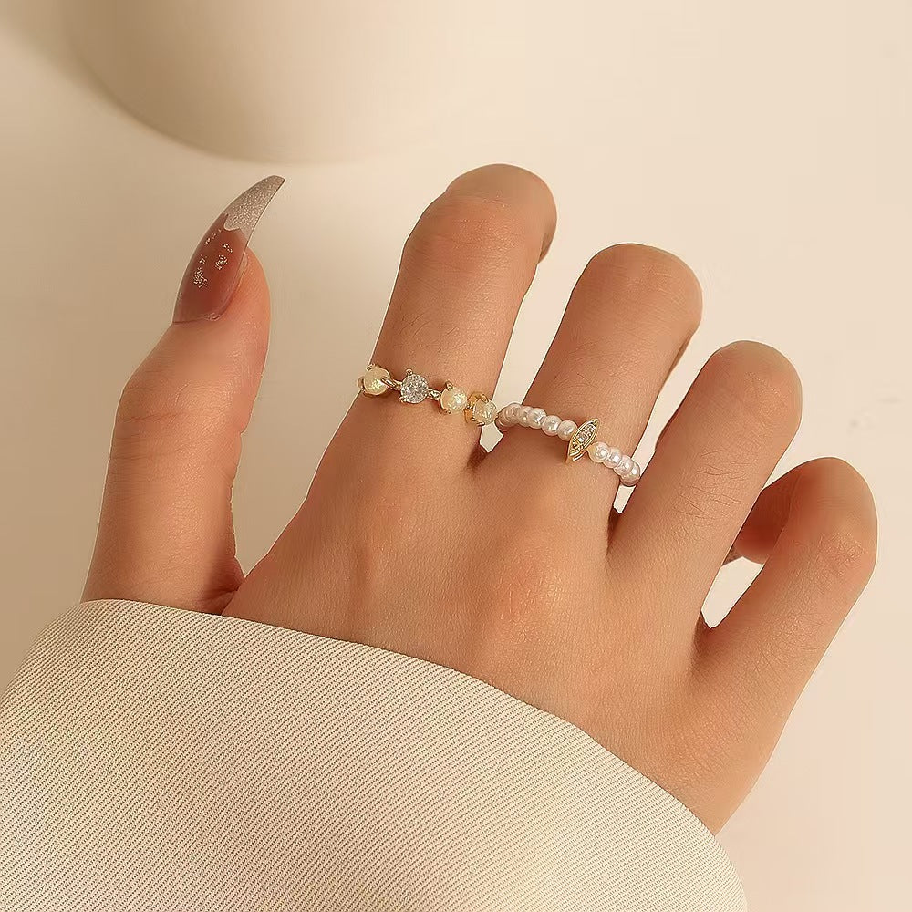 Sets Female Retro Style Design Sense Index Finger Personality Fashion Ring
