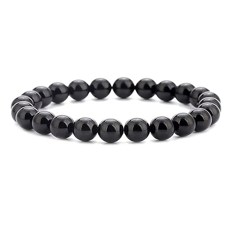 White-barked Pine Volcanic Stone Handmade Beaded Bracelet