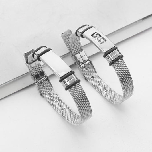 Small Commodity Stainless Steel Strap Niche High-grade Titanium Bracelets