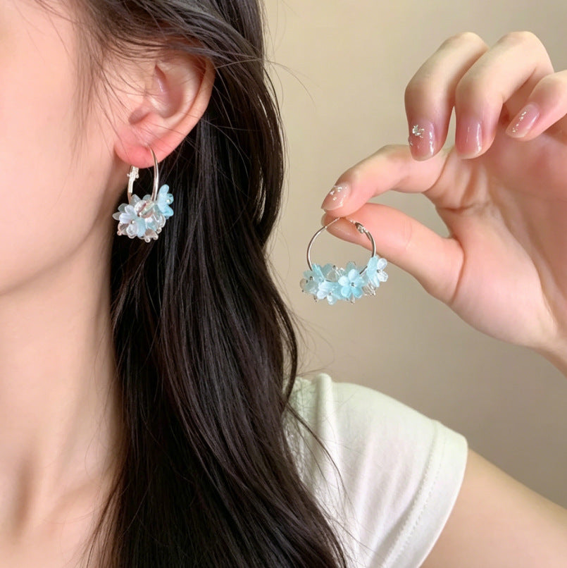 Women's Diamond For Chic Elegant Fresh Sweet Stud Earrings