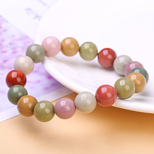 Natural Milkshake Female Fashion Colorful Agate Bracelets