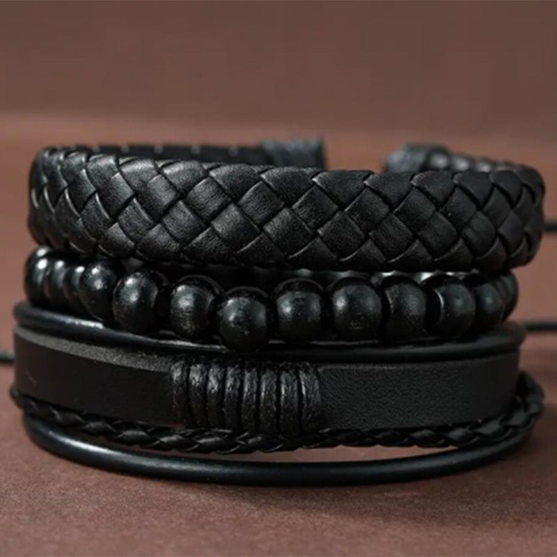 Men's Vintage Weave Handmade Beaded Fashion Suit Bracelets