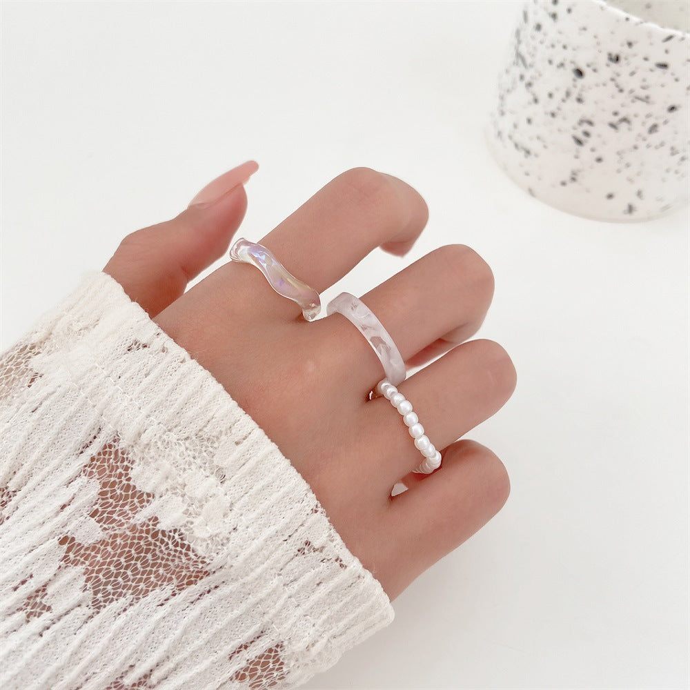 Sets Female Retro Style Design Sense Index Finger Personality Fashion Ring