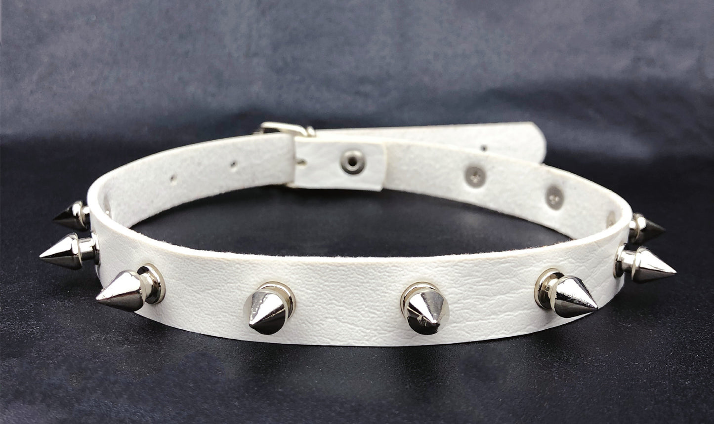 Punk Tip Rivet Leather Gothic Rock Collar