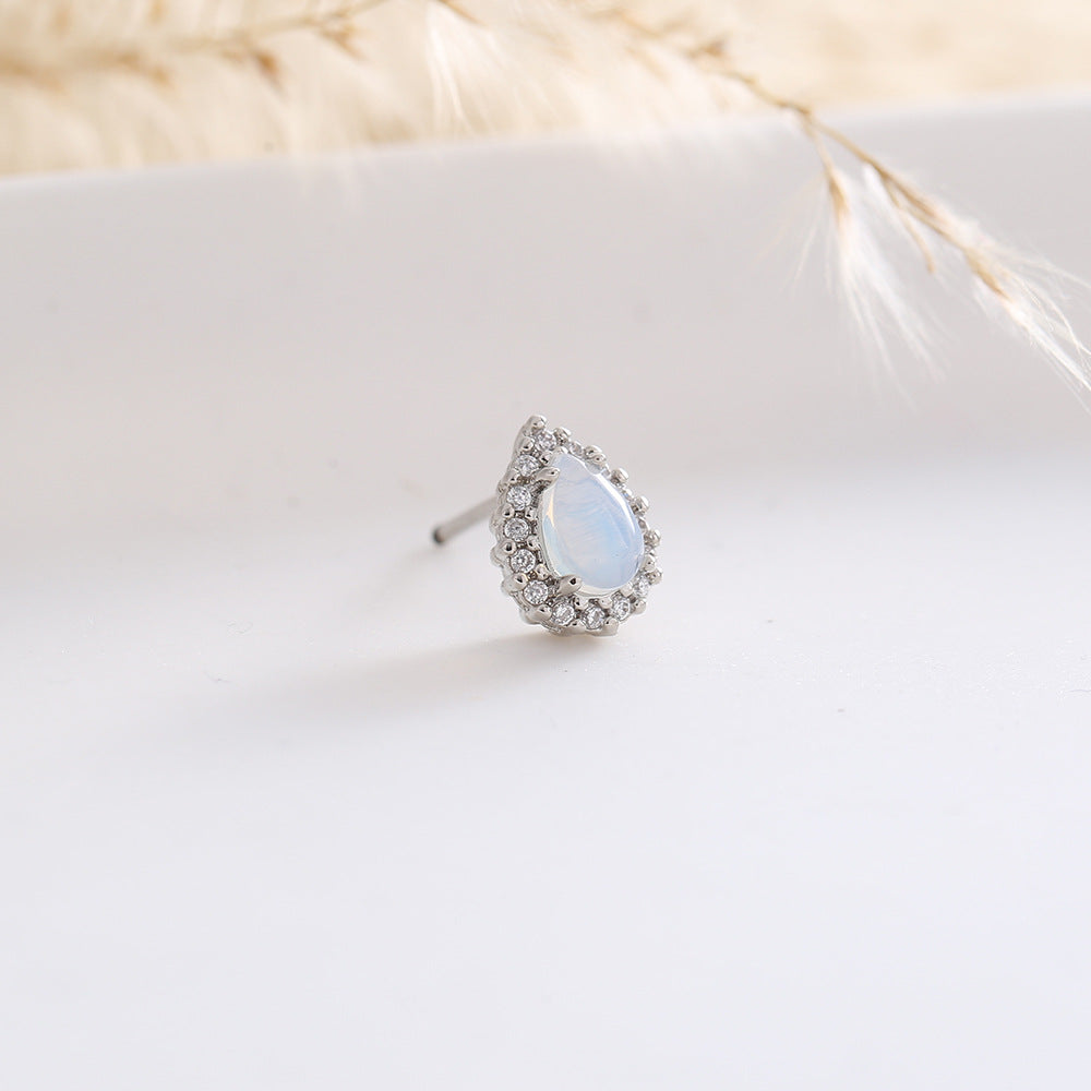 Zircon Imitation Pearl High Sense Simple Stylish Earrings