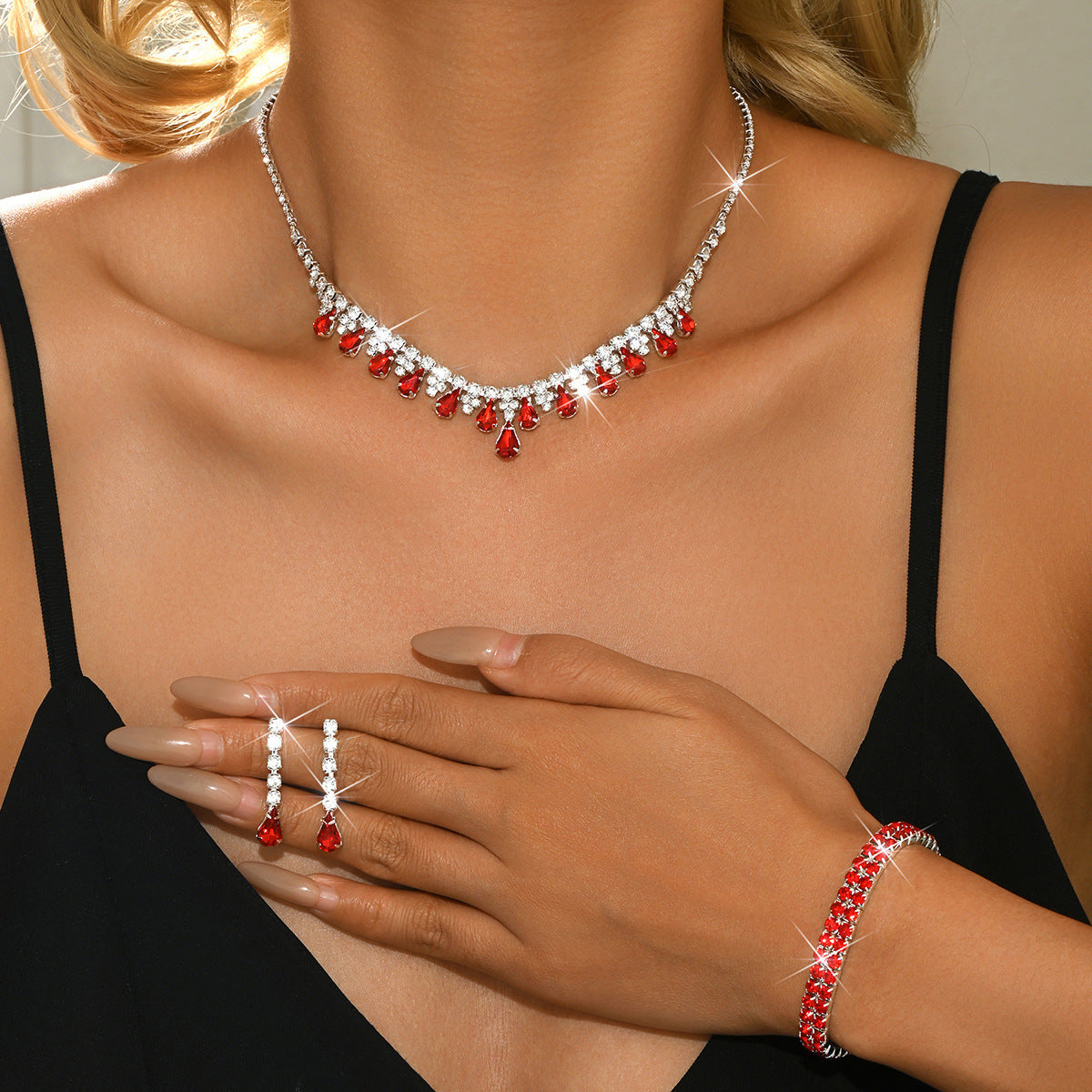 Suit Fashionable Simple Exquisite Fresh High Sense Birthday Gift Jewelry Set