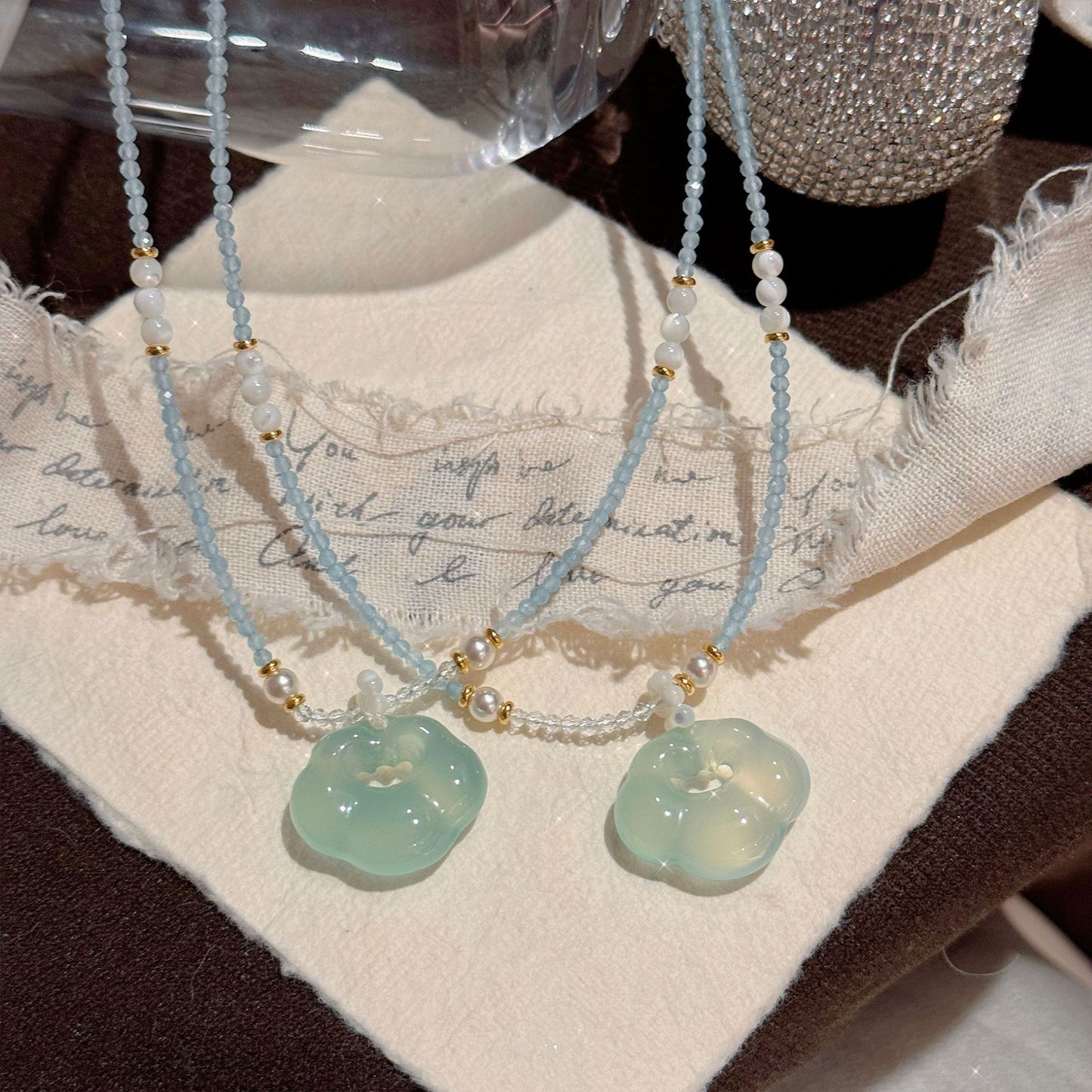 Crystal Series Light Luxury Minority High Sense Indie Sweet Cute Necklaces