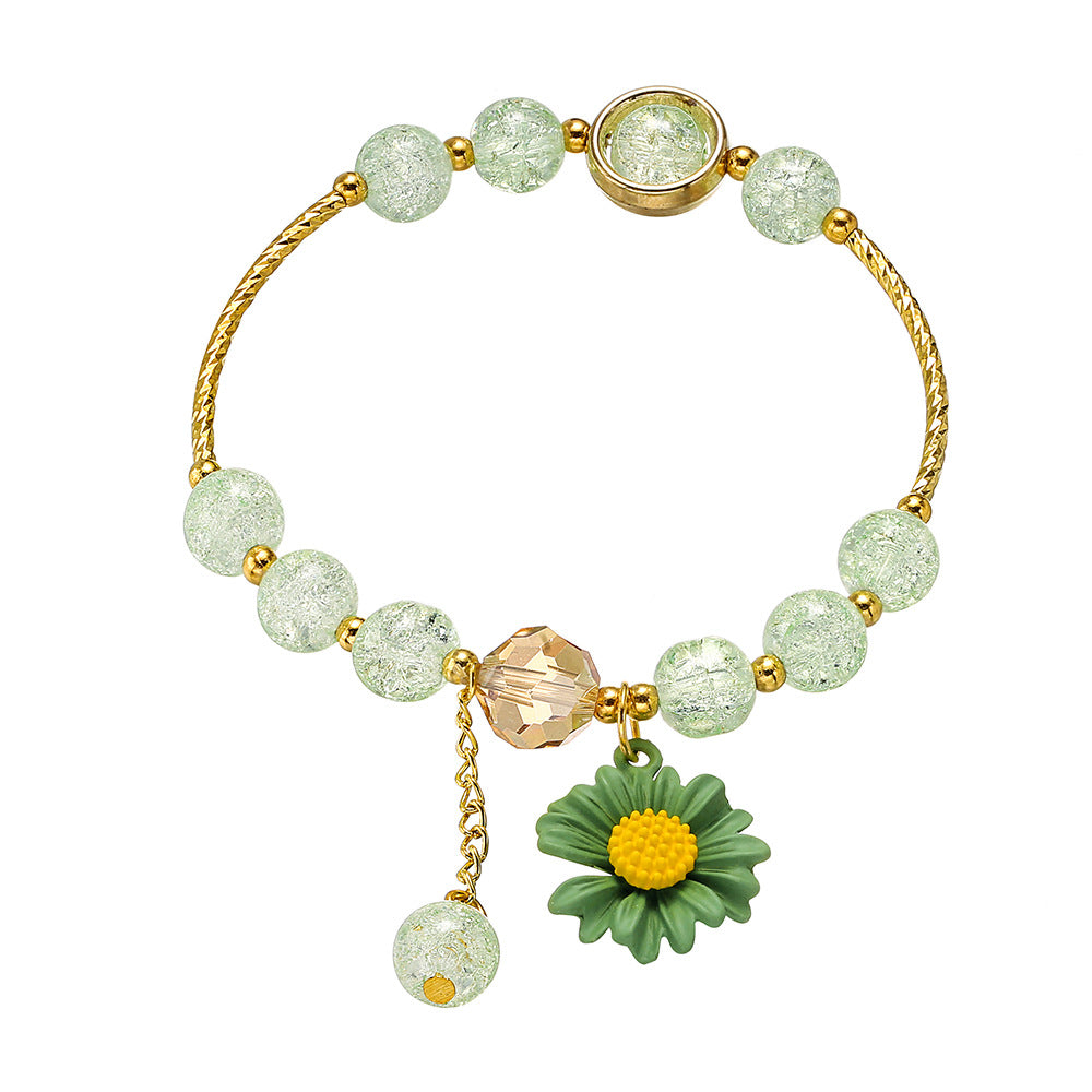 Children's Little Daisy Hot Flower Crystal Cartoon Bracelets