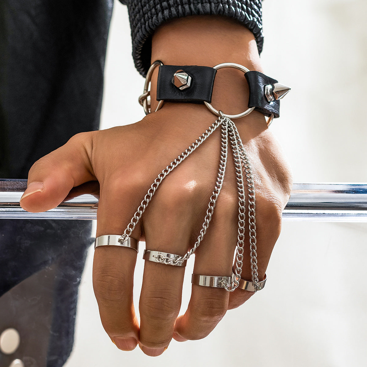 Men's Rivet Secret Chain Niche Personality Hip Hop Bracelets