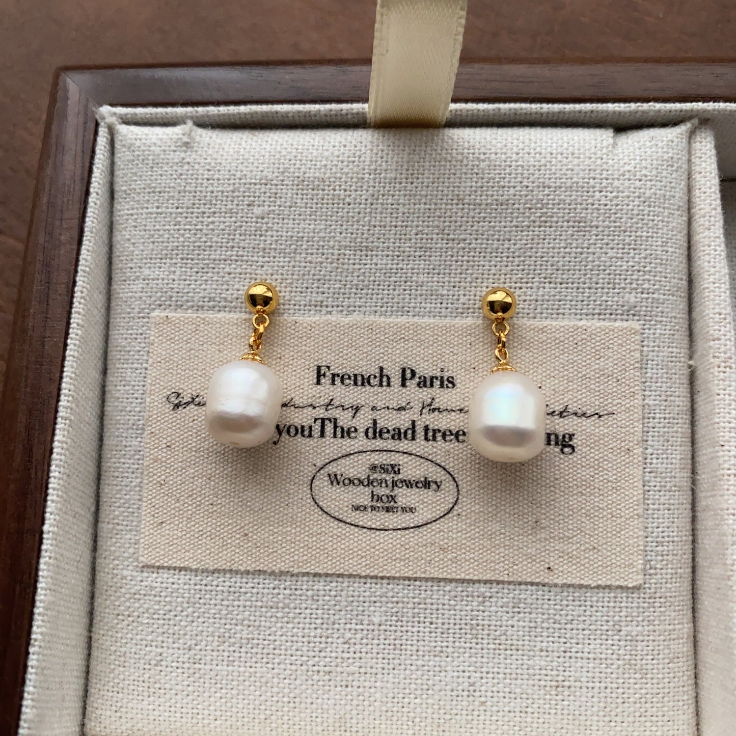 Baroque Pearl Ear Clip High Sense Design Affordable Luxury Earrings