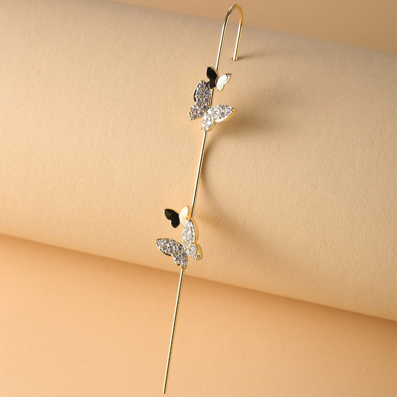 Sier Plated Ear Clips Without Piercing Rings
