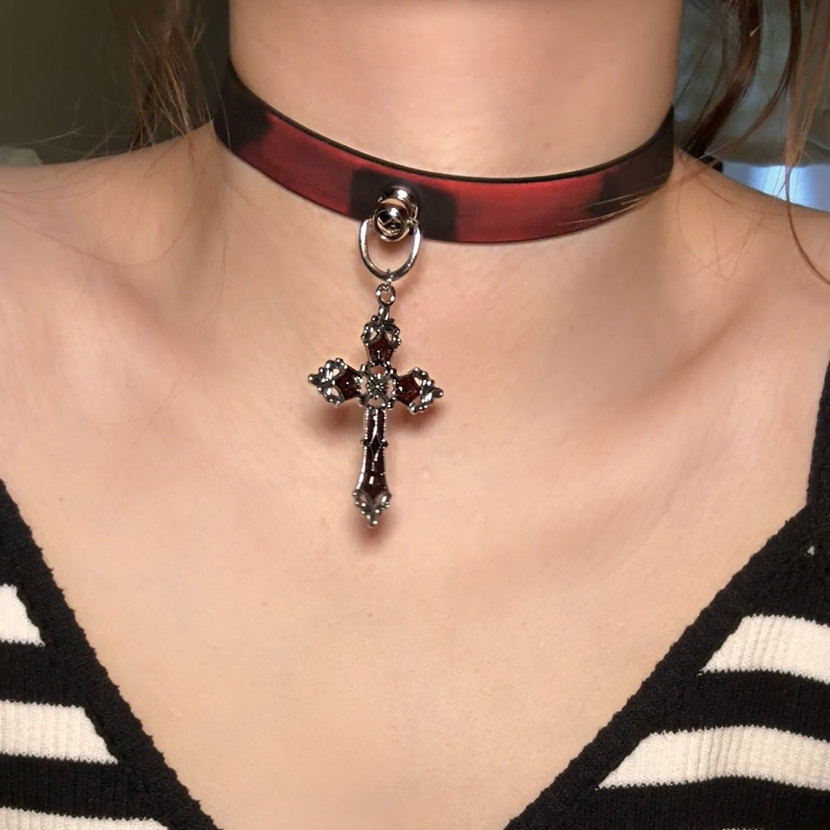 Paw Hot Soft Leather Trendy Cool High-grade Collar